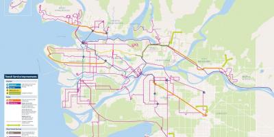 Vancouver sistem transit peta