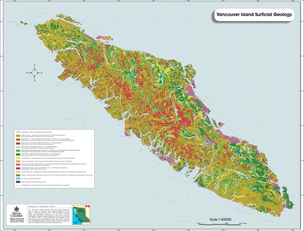 Peta geologi pulau vancouver