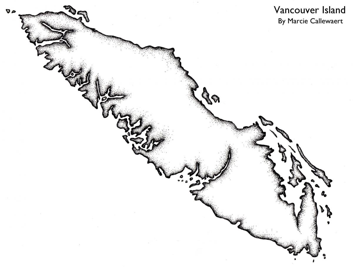 Peta pulau vancouver garis besar