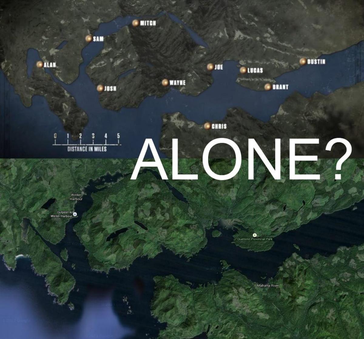 Peta pulau vancouver sendirian