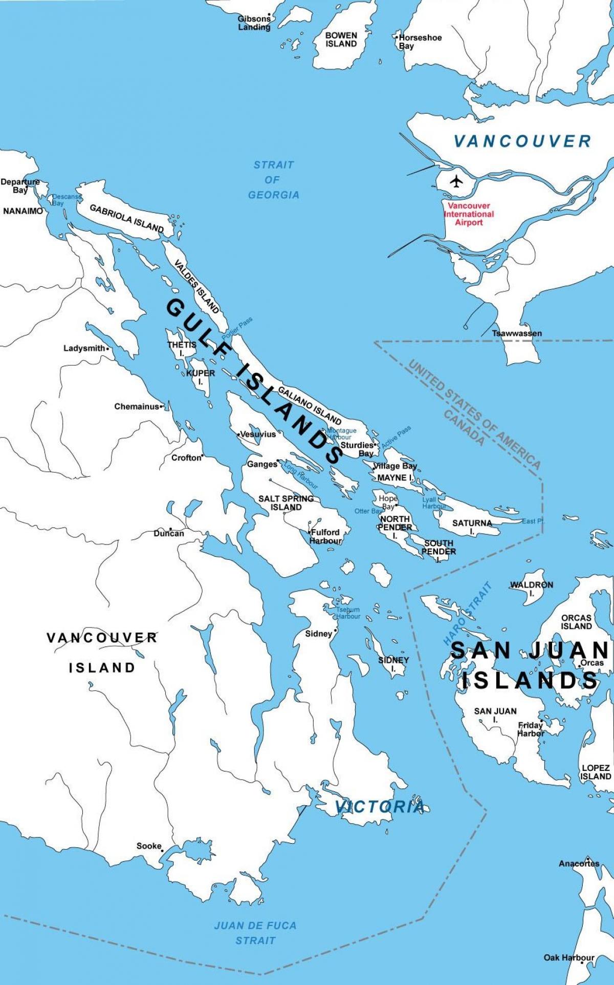 Peta dari utara teluk pulau 