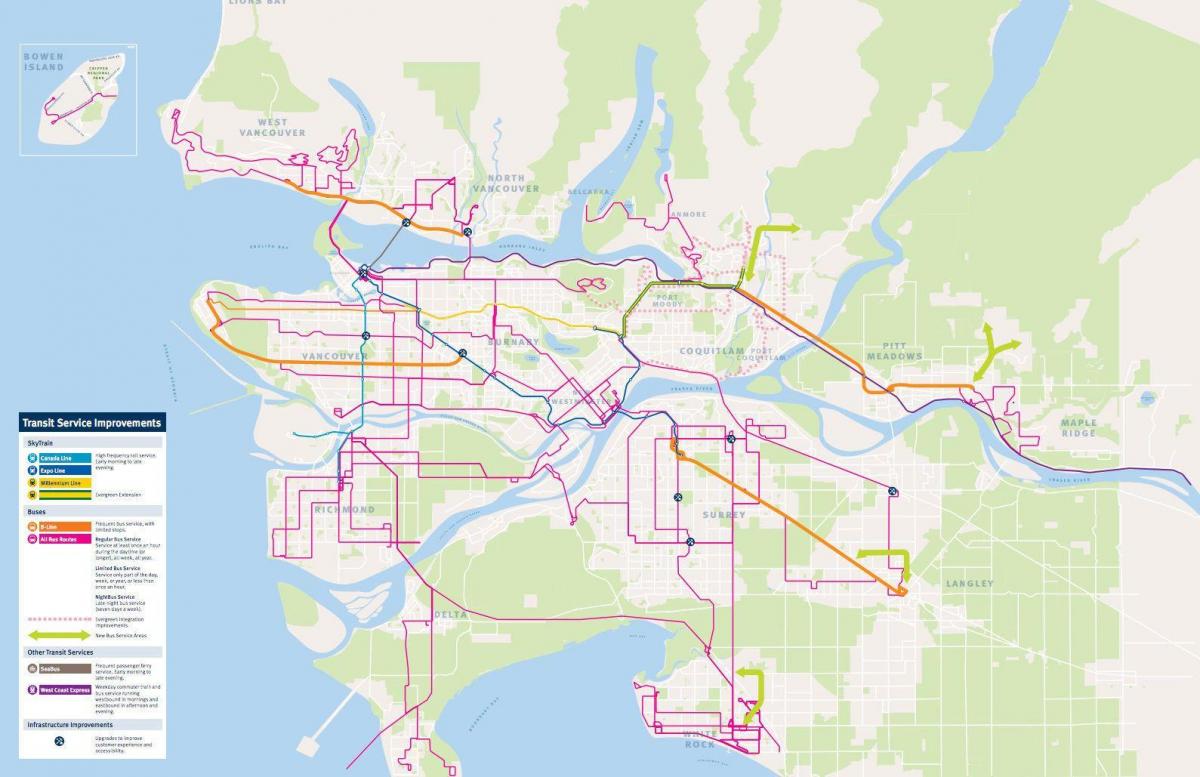 vancouver sistem transit peta