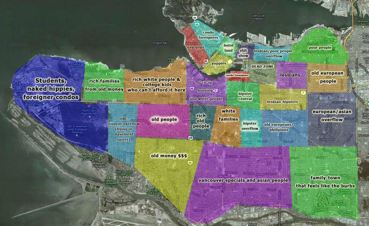 peta dari vancouver dan sekitarnya