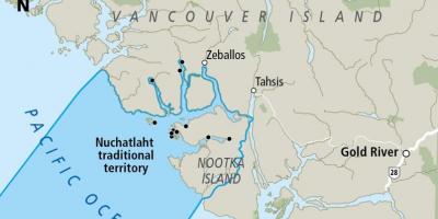 Peta pulau vancouver pertama bangsa