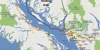 Peta pulau vancouver berburu