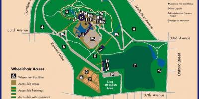 Peta dari queen elizabeth park, vancouver