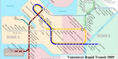 Vancouver skytrain zona peta