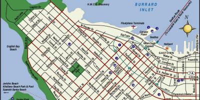 Peta dari vancouver city centre