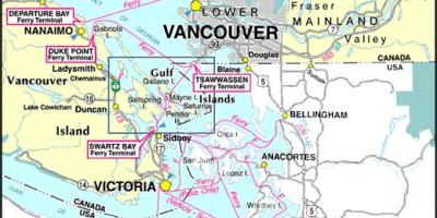 Vancouver island ferry rute peta