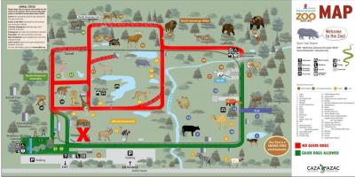 Peta dari vancouver kebun binatang