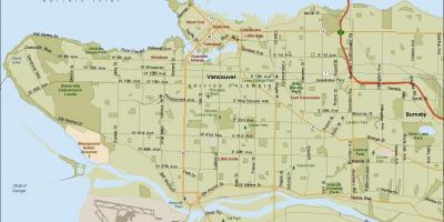 Vancouver peta lokasi