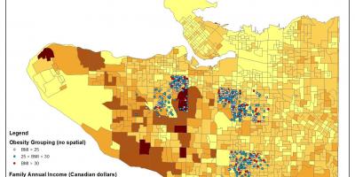 Peta dari vancouver pendapatan