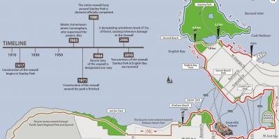 Peta dari vancouver seawall